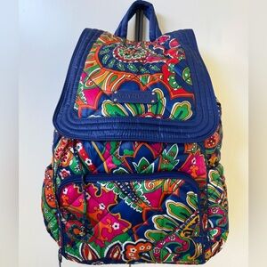 New w/Tag Vera Bradley Puffy Backpack Venetian Paisley VB Travel Carry on